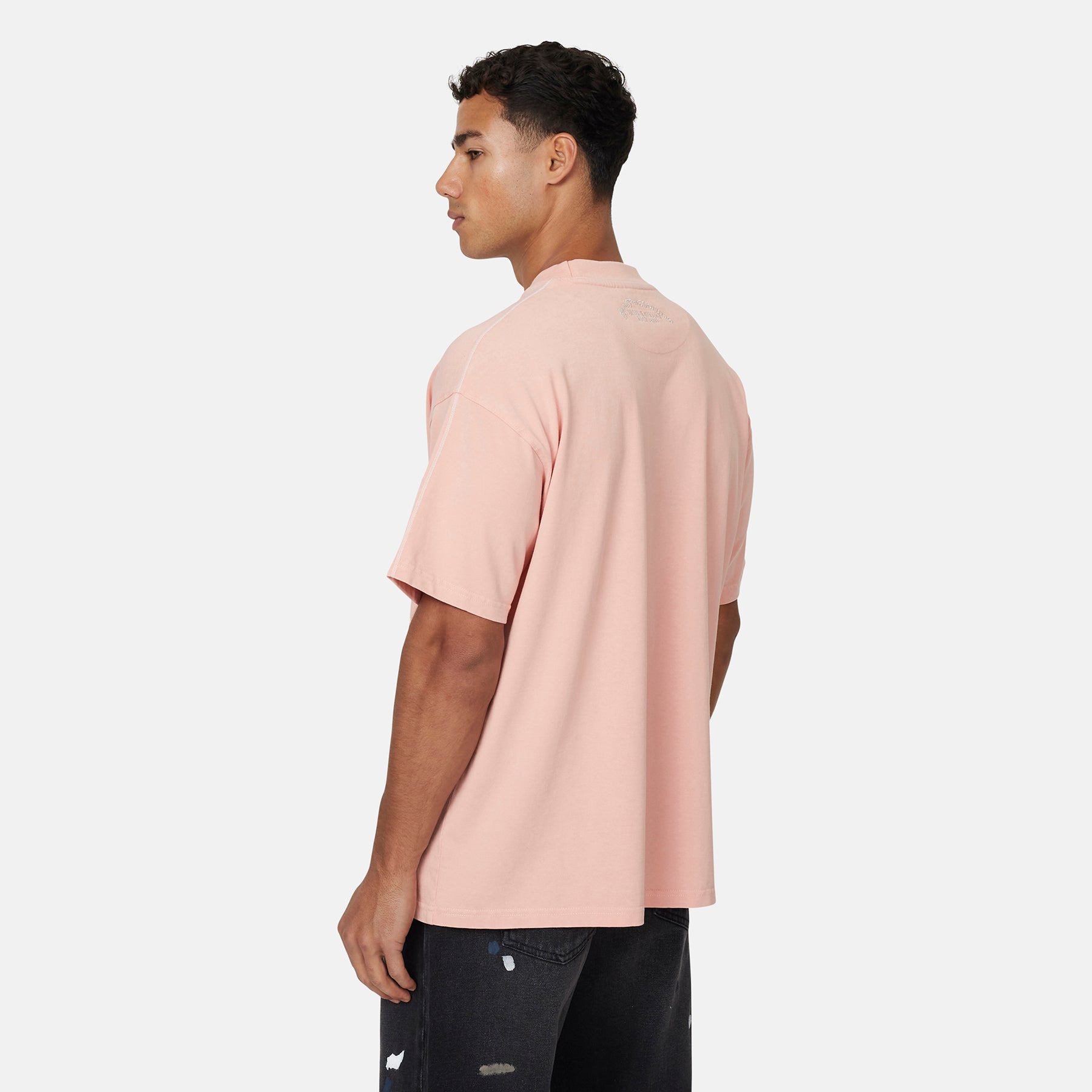 Overlock Washed Pink T-shirt