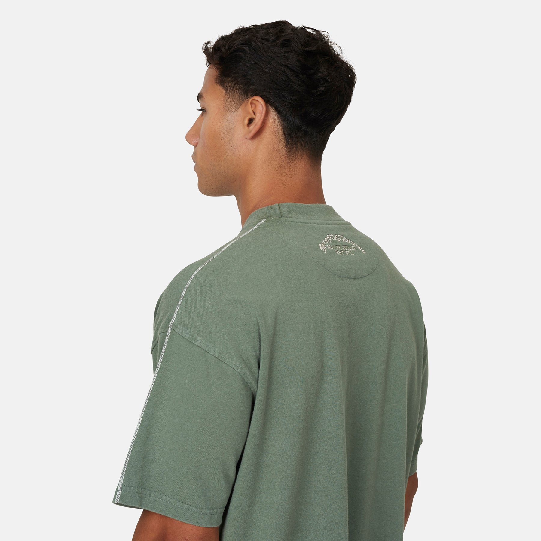 Overlock Washed Green T-shirt