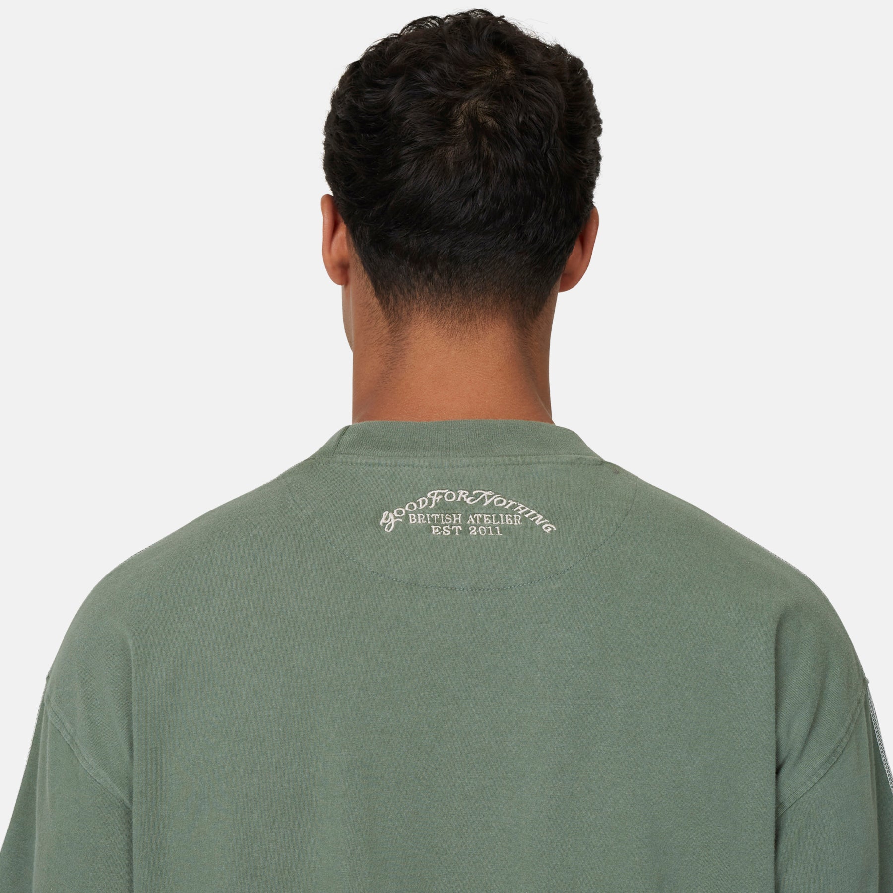 Overlock Washed Green T-shirt