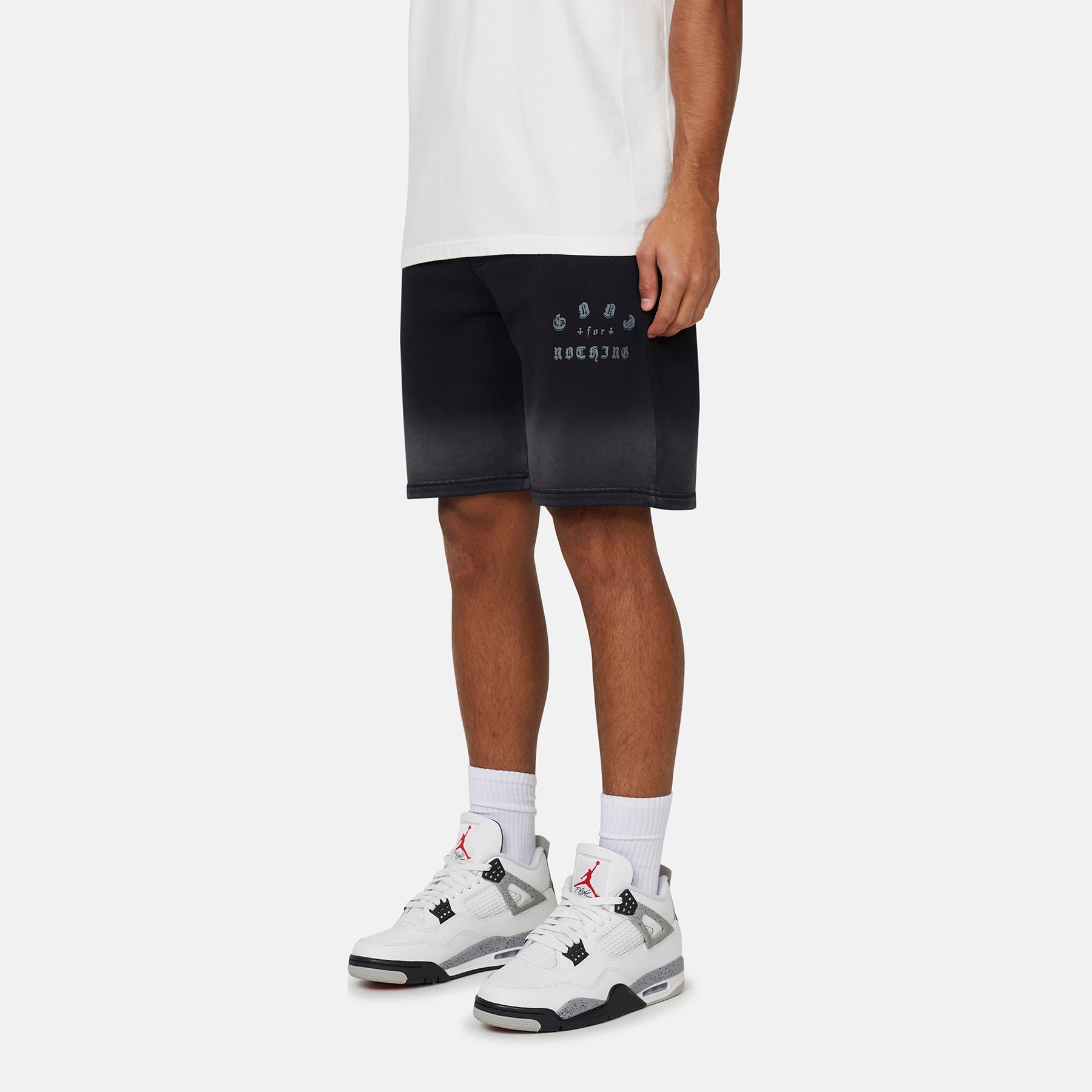 California Washed Black Shorts