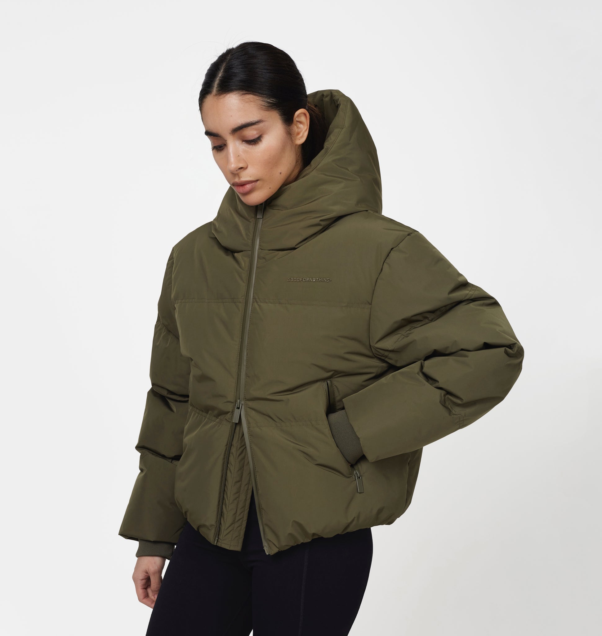Arctic Matte Green Puffer Jacket