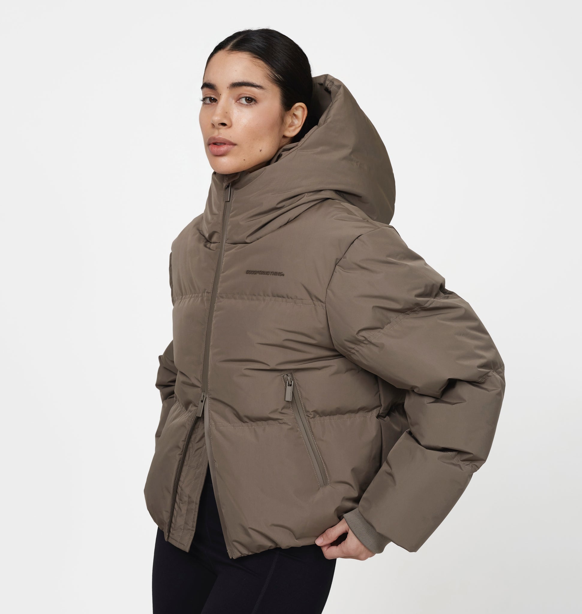 Arctic Matte Taupe Puffer Jacket