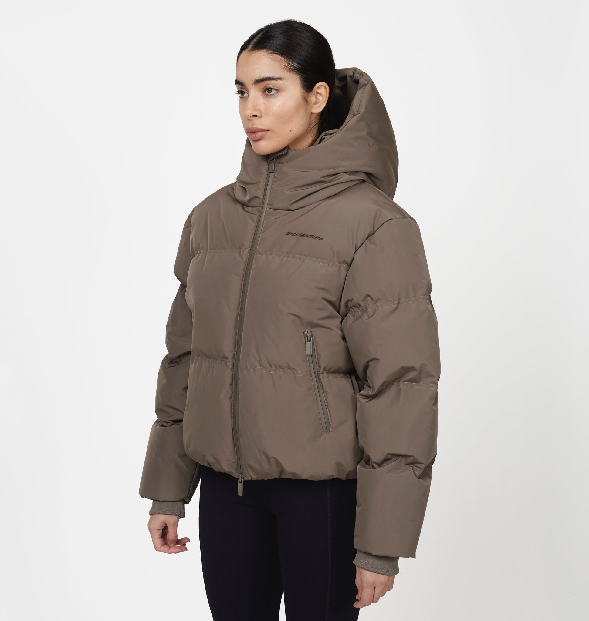 Arctic Matte Taupe Puffer Jacket