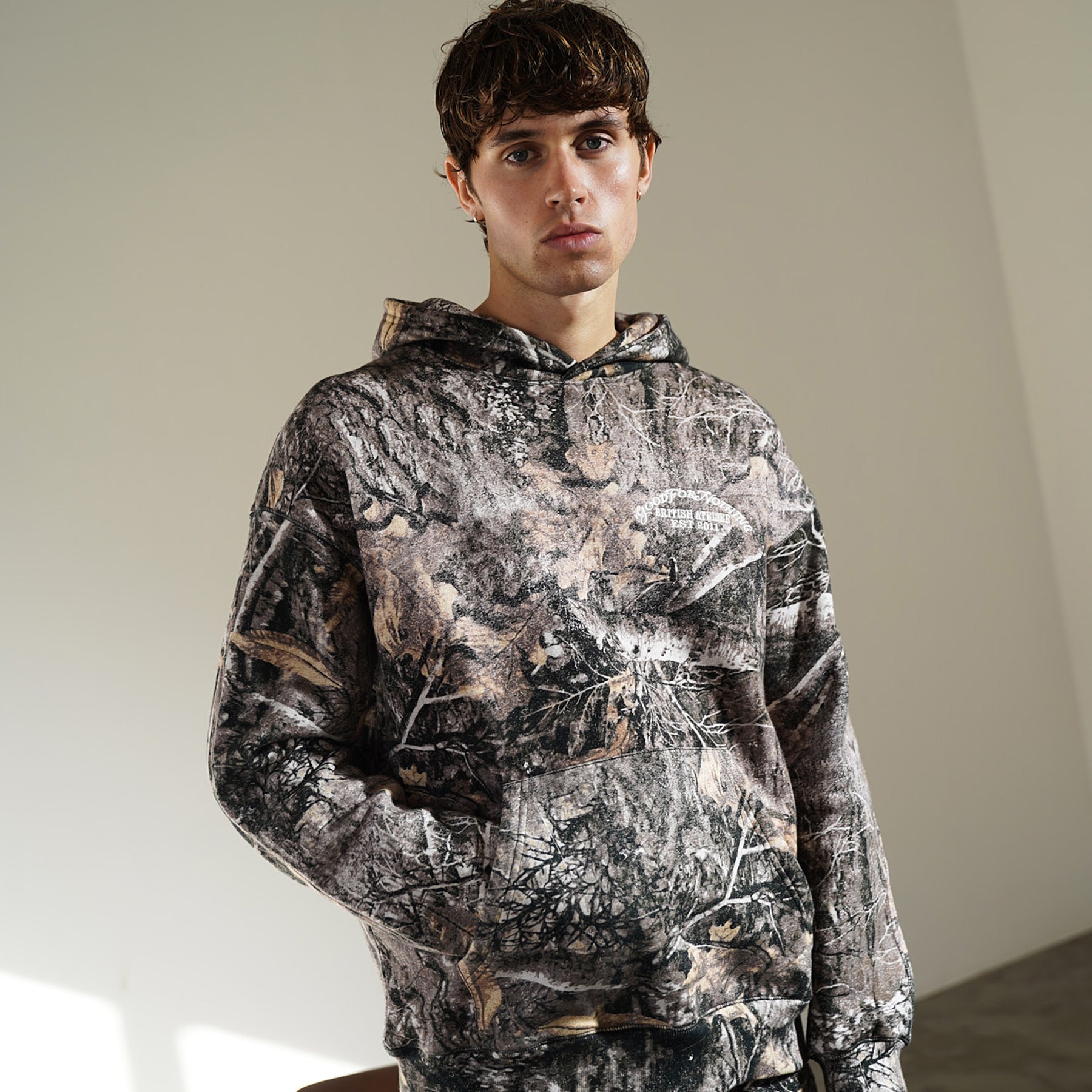 Woodland Camo Brown Hoodie