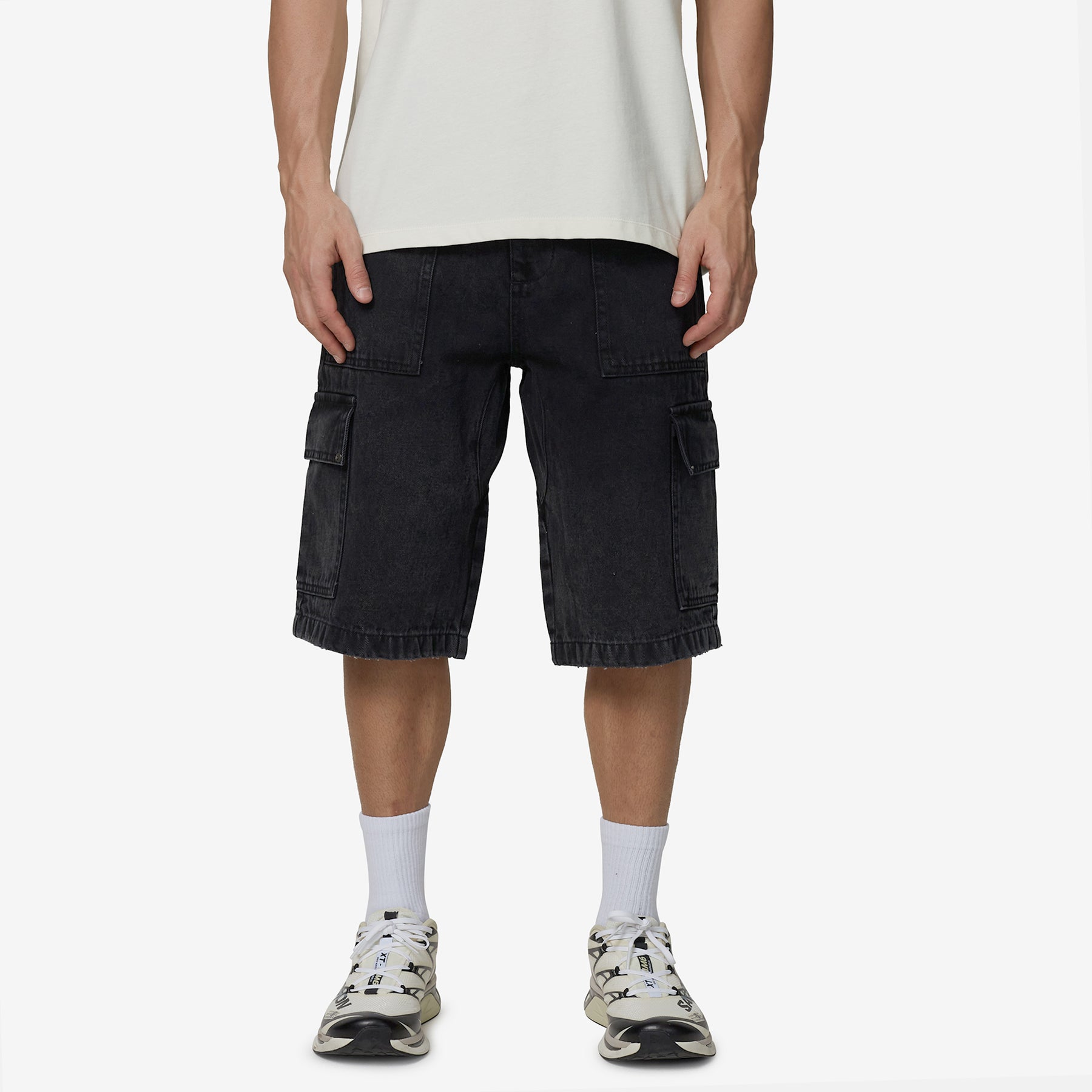 Cargo Denim Shorts