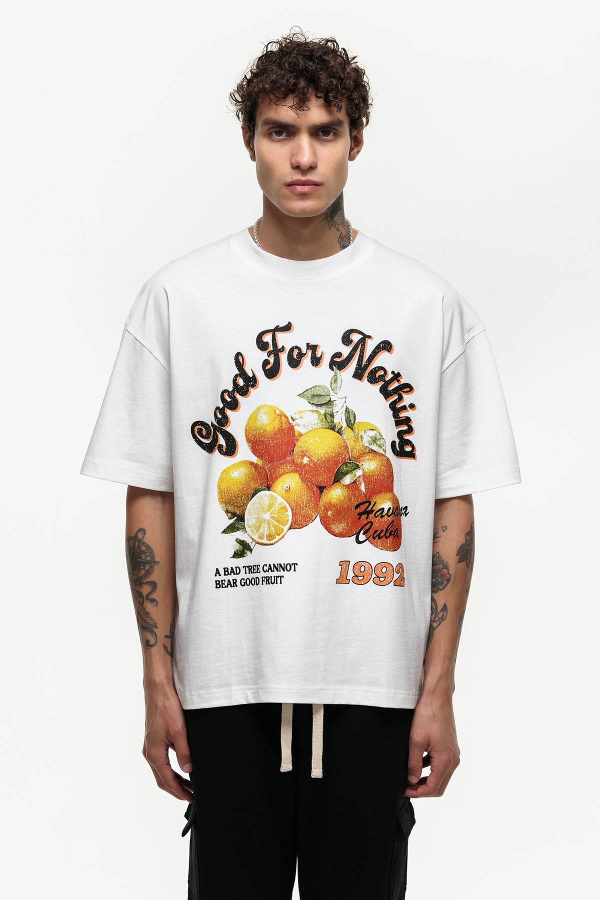 Oversized Havana Fruit Off White T-shirt