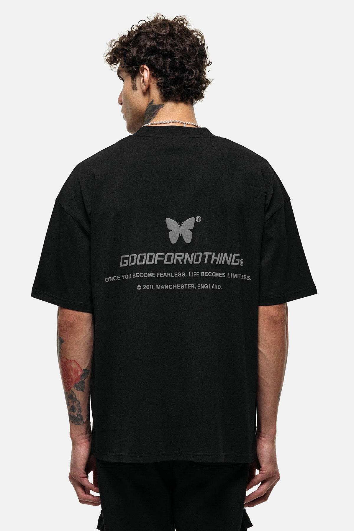 Oversized Spirit Black T-shirt