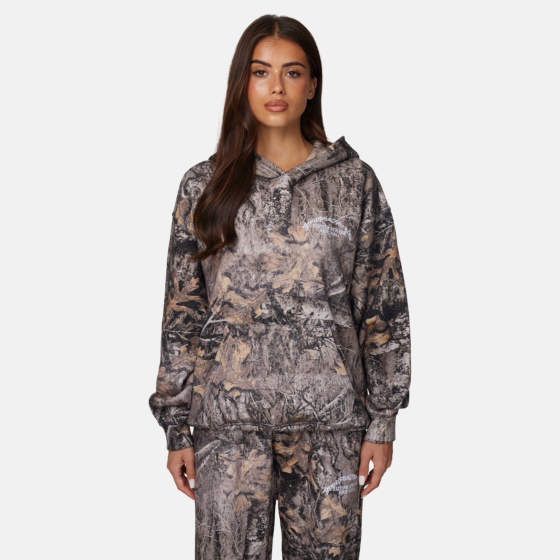 Woodland Camo Brown Hoodie