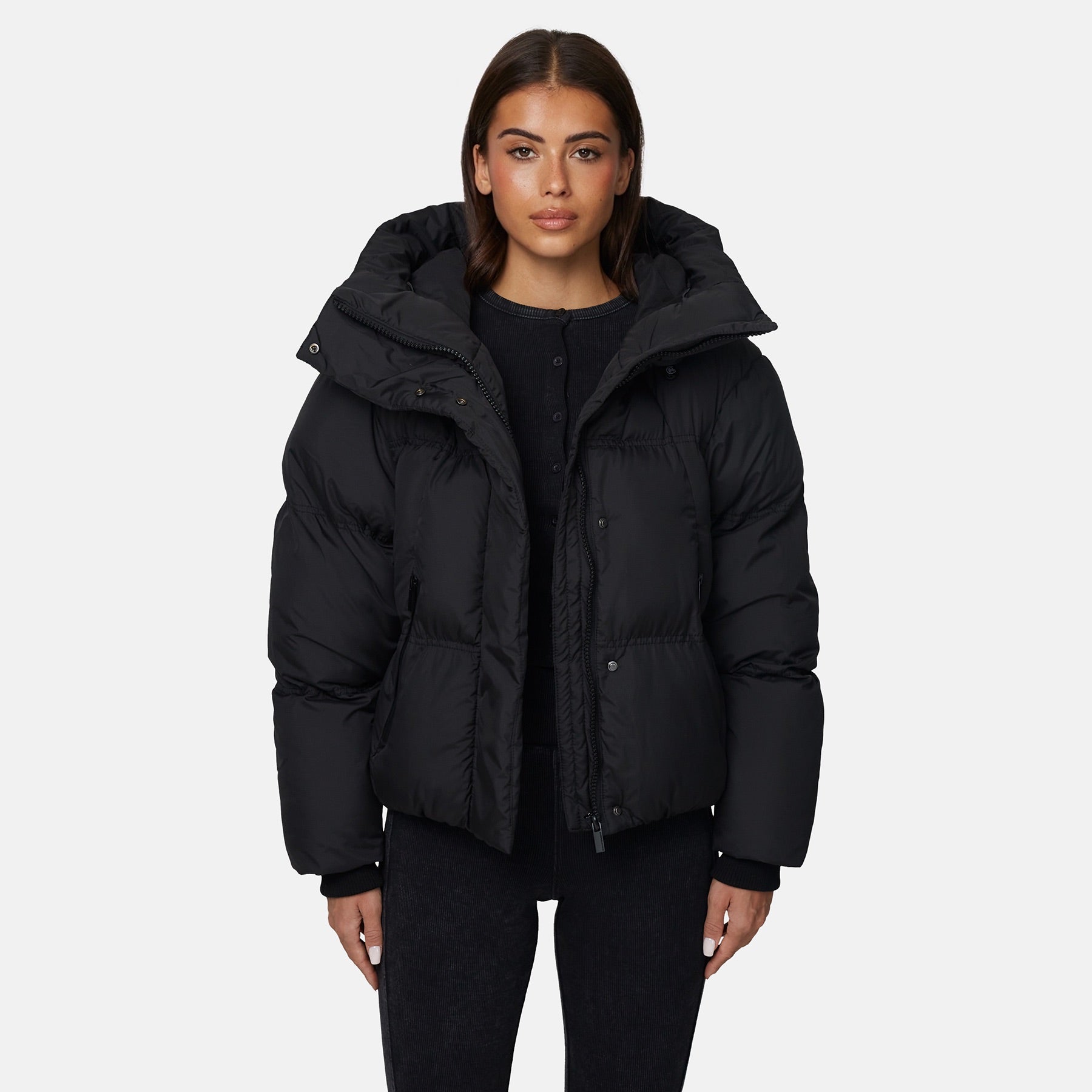 Squad Ripstop Black Puffer Jacket