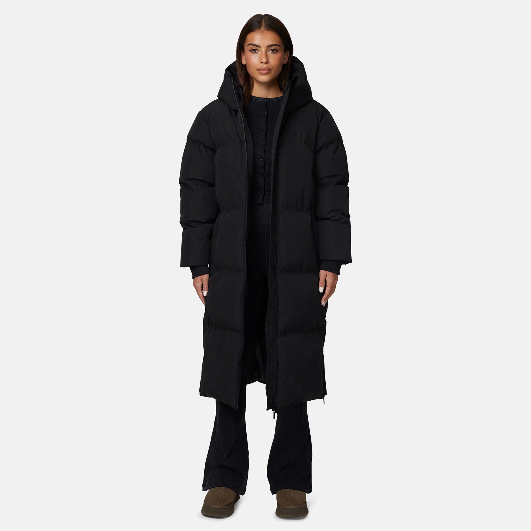 Arctic Maxi Matte Black Puffer Jacket