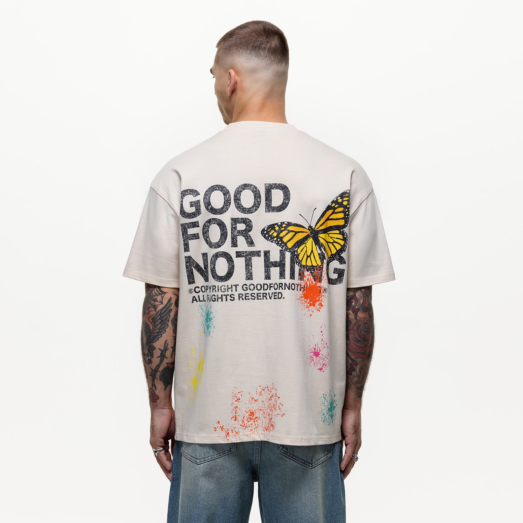 Pigment Butterfly Paint Cream T-shirt