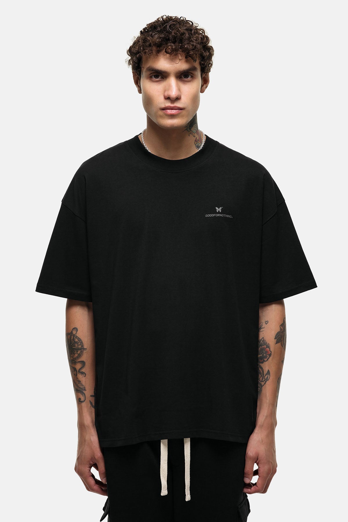 Oversized Spirit Black T-shirt