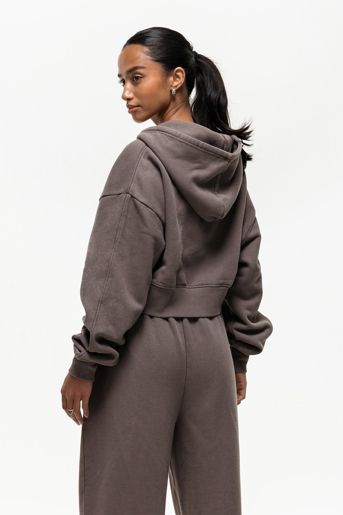 Vintage Taupe Washed Zip Hoodie GOODFORNOTHING