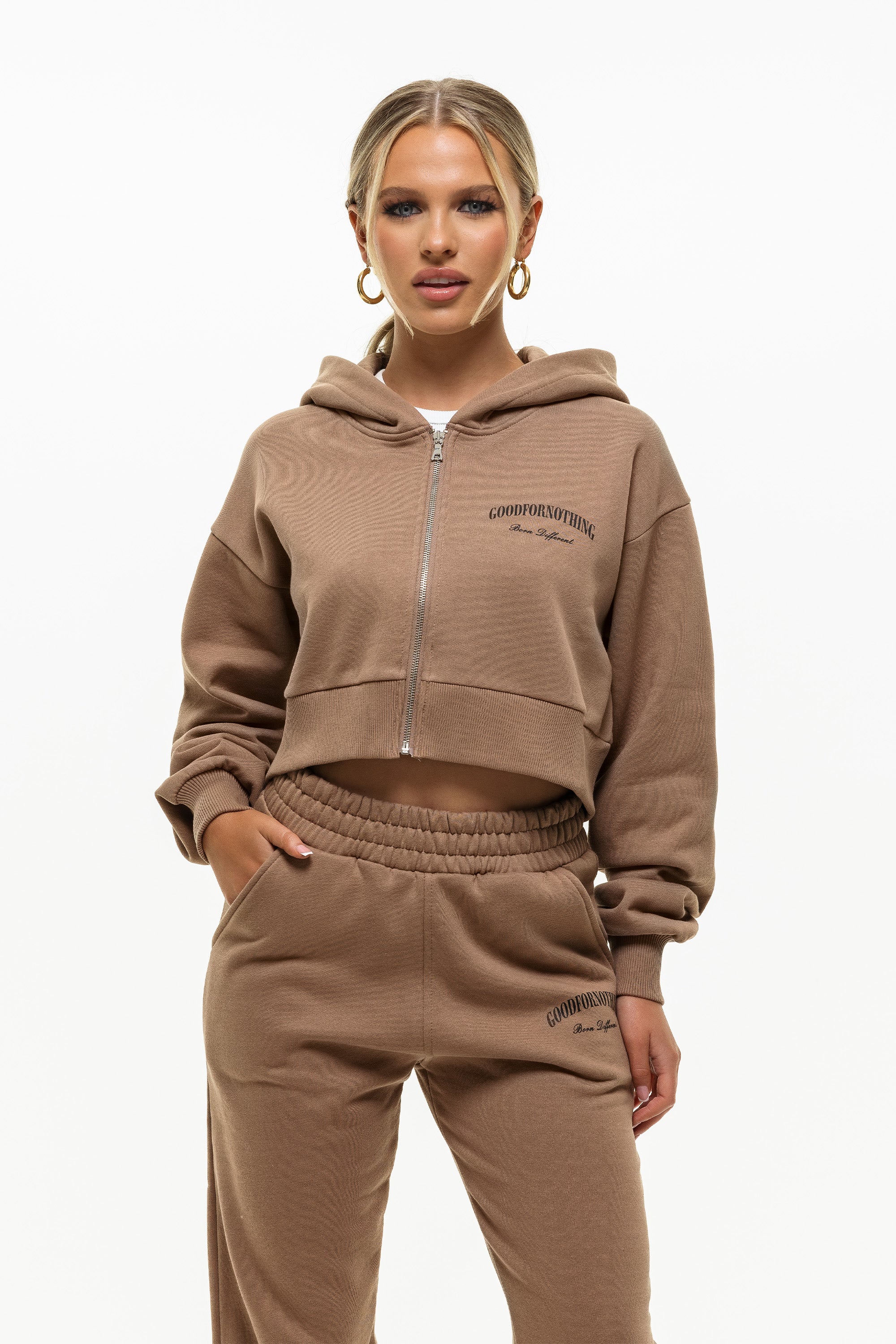 Heritage Cropped Zip Hoodie