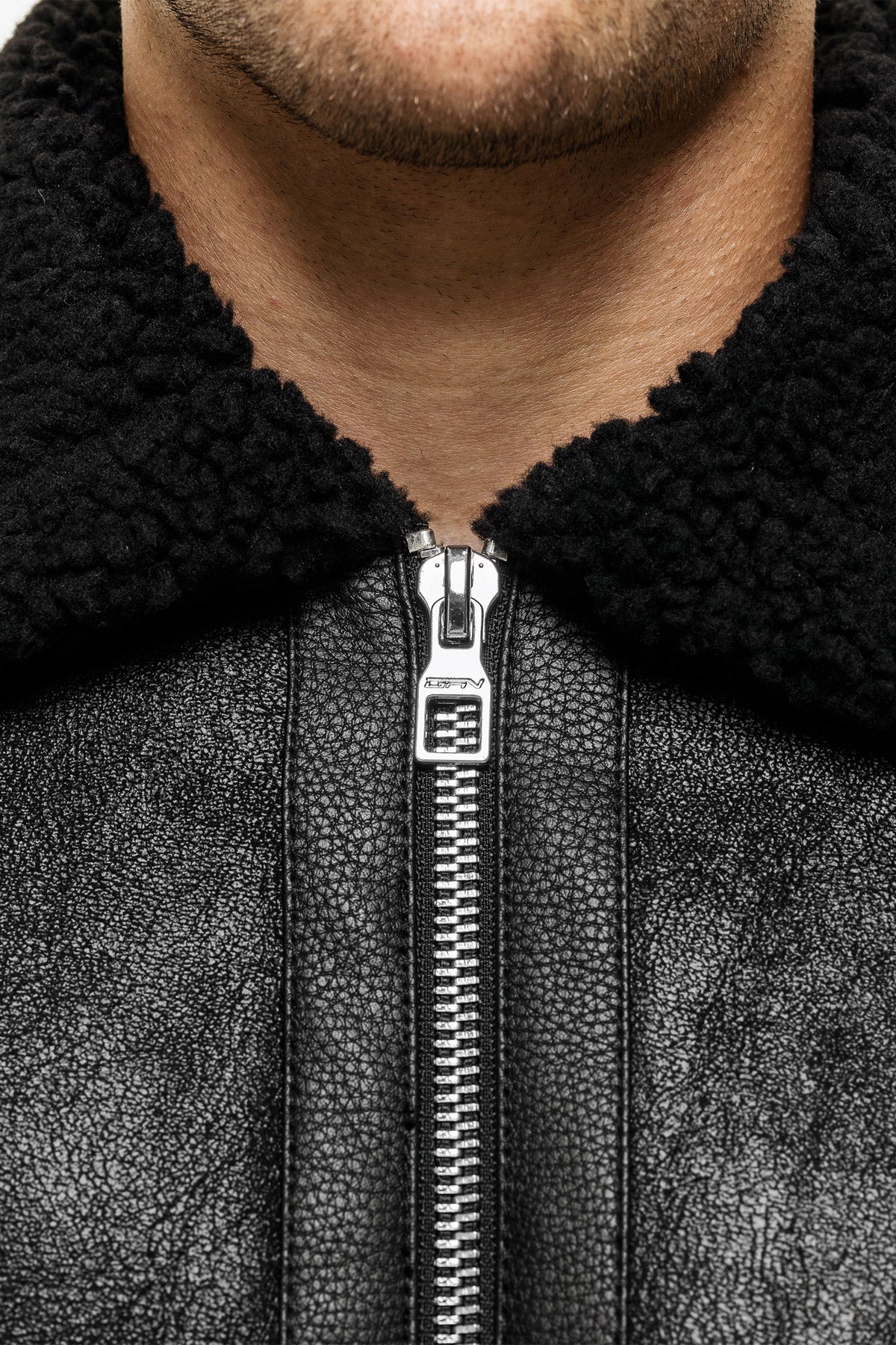 DNA SHEARLING BLACK JACKET