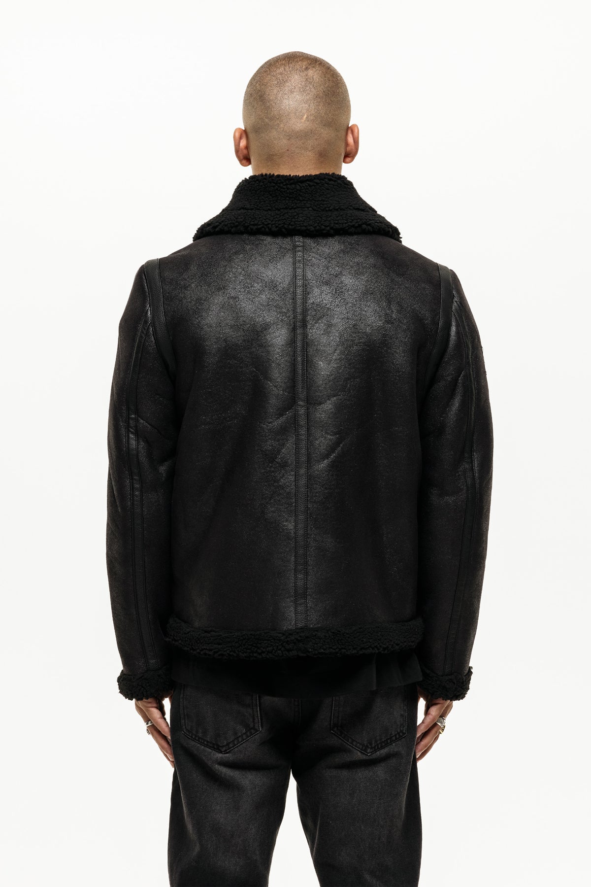 DNA SHEARLING BLACK JACKET