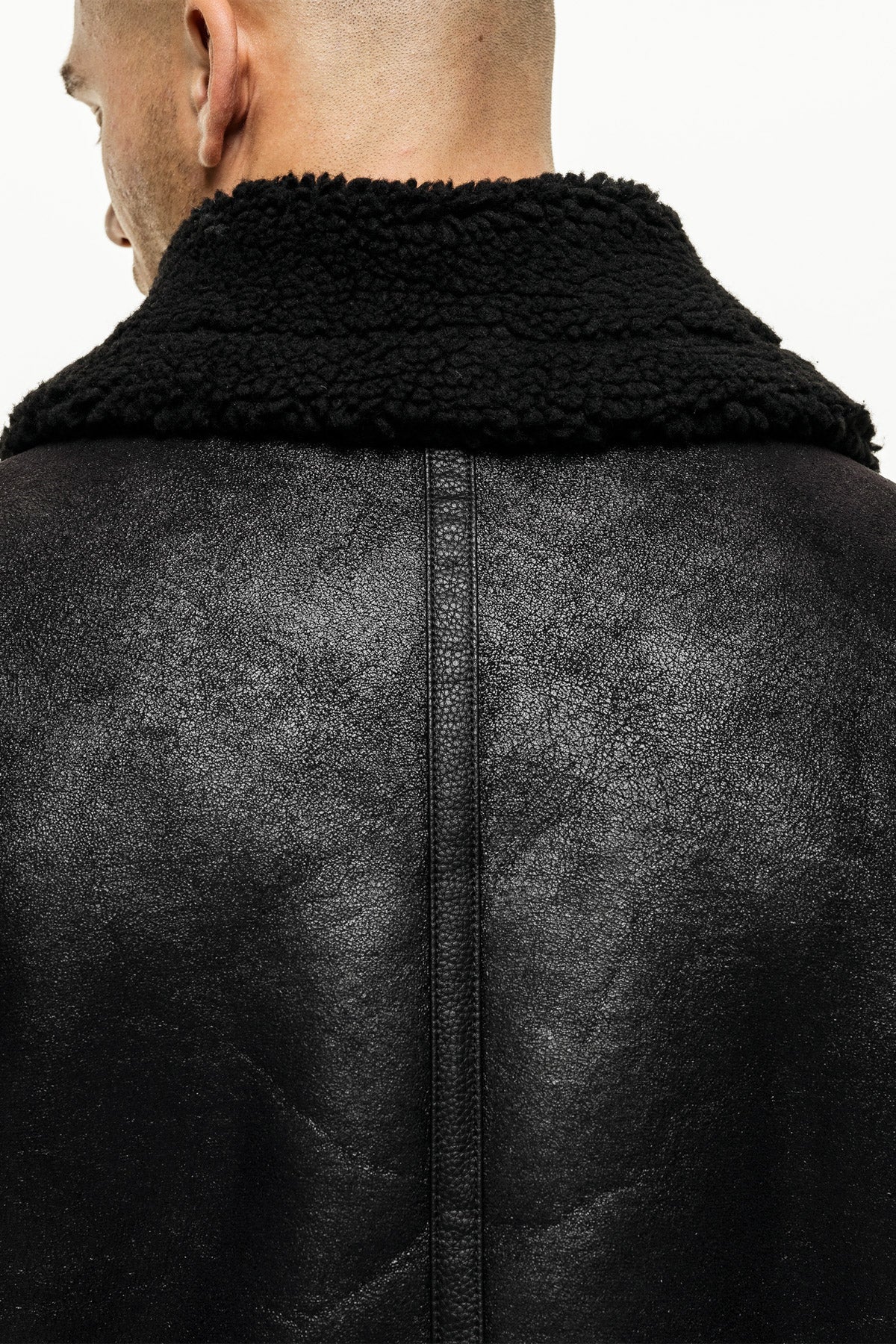 DNA SHEARLING BLACK JACKET